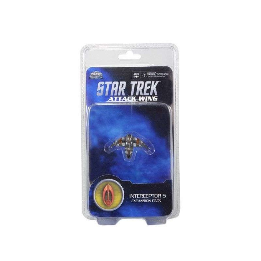 Miniatures Games * | Sale Merchandise Star Trekattack Wing Wave 5 Interceptor Five Expansion Pack