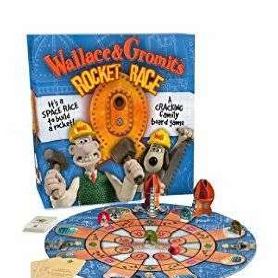 Board Games * | Online Store Wallace And Gromitrocket Race Board Game