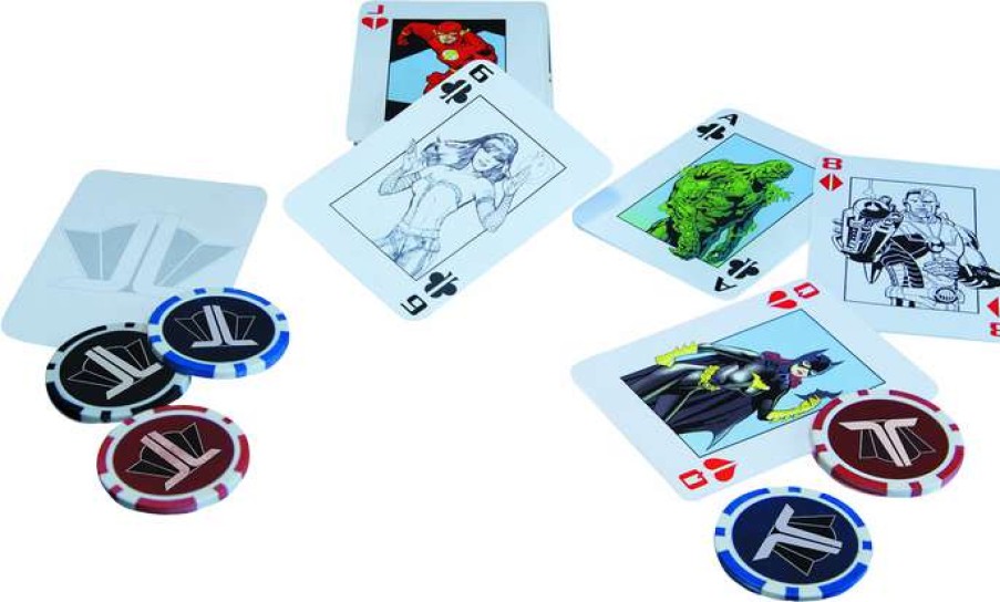 Board Games * | Sale Justice League (Comics)Starter Poker Set