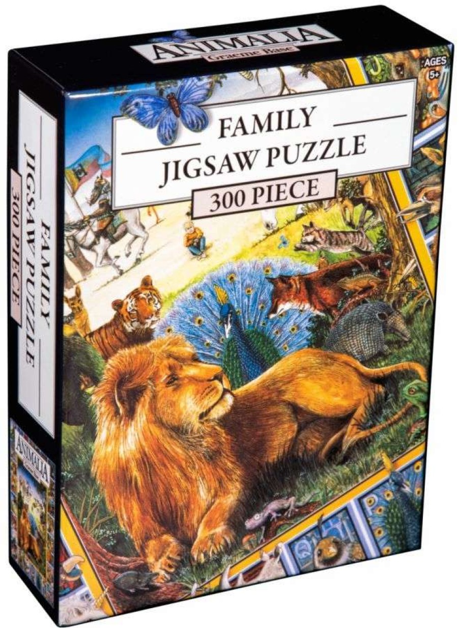 Puzzles * | The Best Choice Animaliabook Cover 300 Piece Family Jigsaw Puzzle