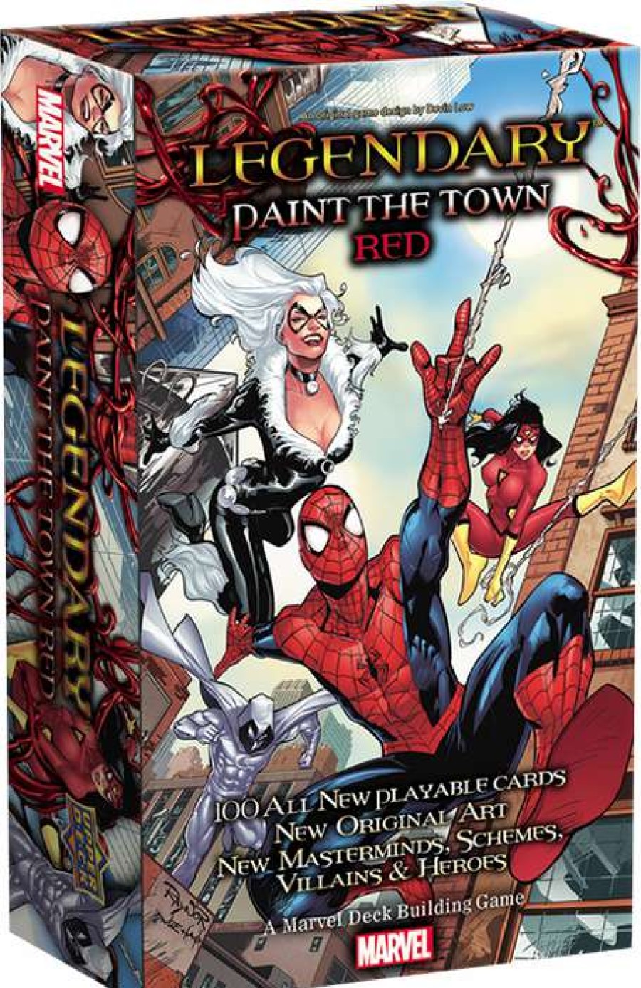 Card Games * | Outlet Sale Marvel Legendarypaint The Town Red Deckbuilding Game Expansion