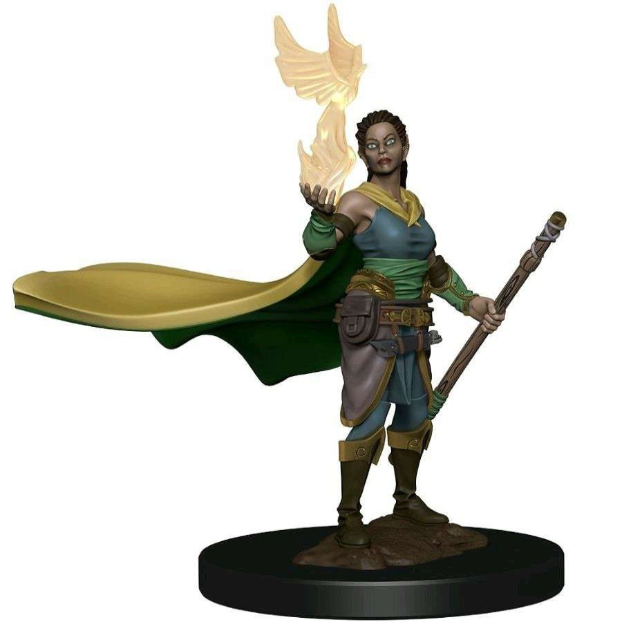 Miniatures Games * | The Best Choice Dungeons & Dragonspremium Elf Female Druid Miniature