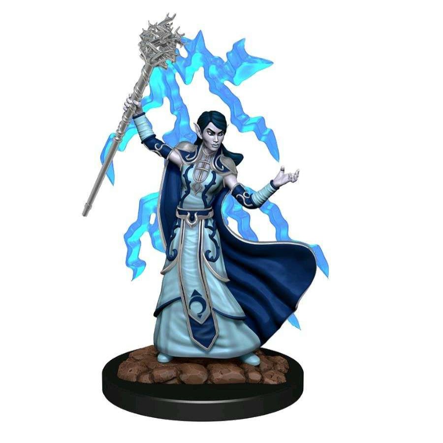 Miniatures Games * | Less Expensive Dungeons & Dragonsicons Of The Realms Elf Wizard Female Premium Figure