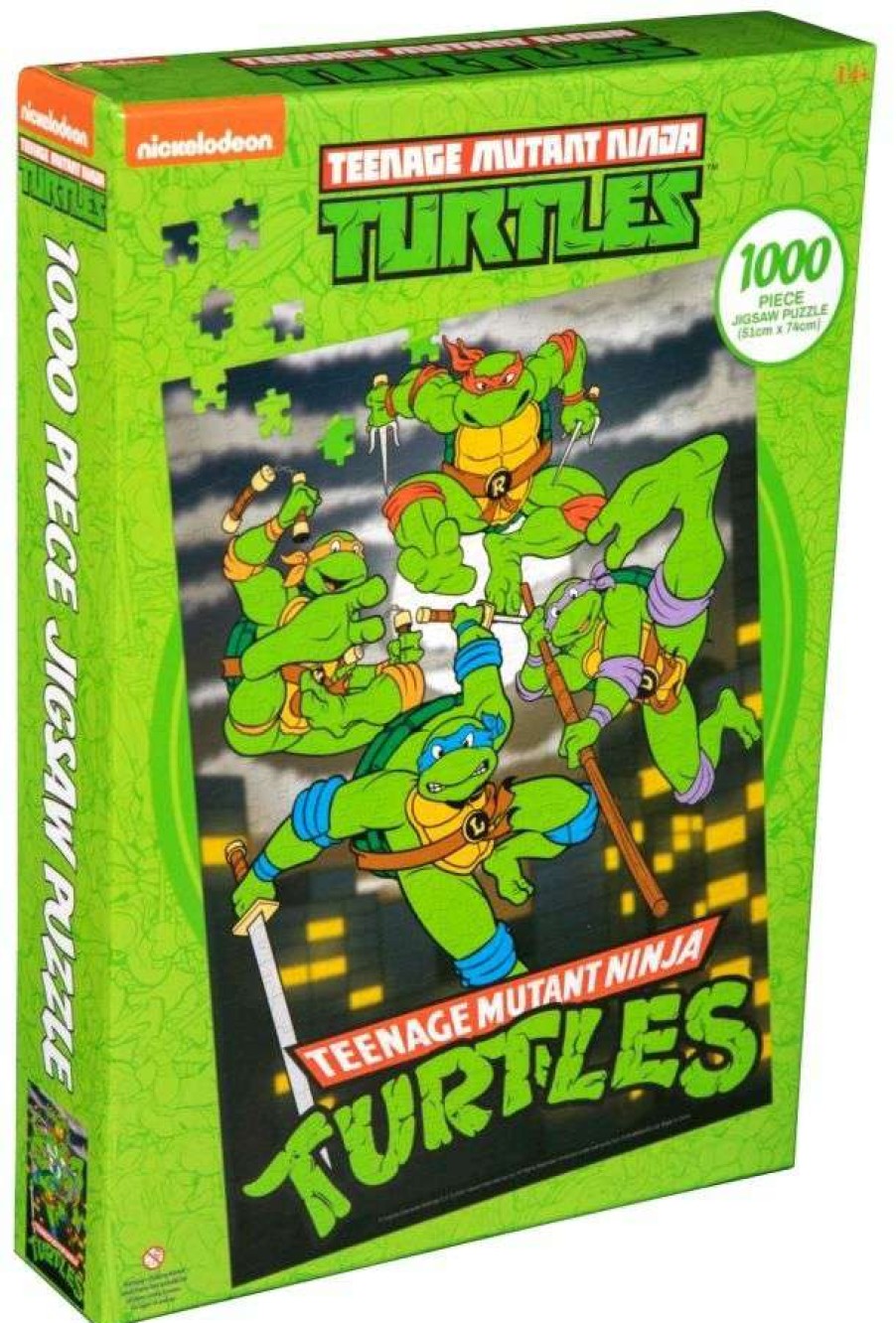 Puzzles * | Outlet Sale Teenage Mutant Ninja Turtles (Tv 1987)Night Sky Turtles 1000 Piece Jigsaw Puzzle