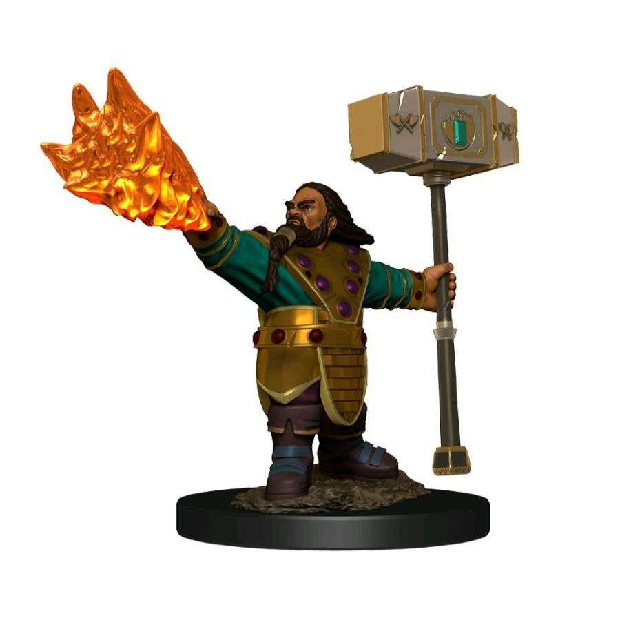 Miniatures Games * | Promotion Dungeons & Dragonsicons Of The Realms Dwarf Cleric Male Premium Figure