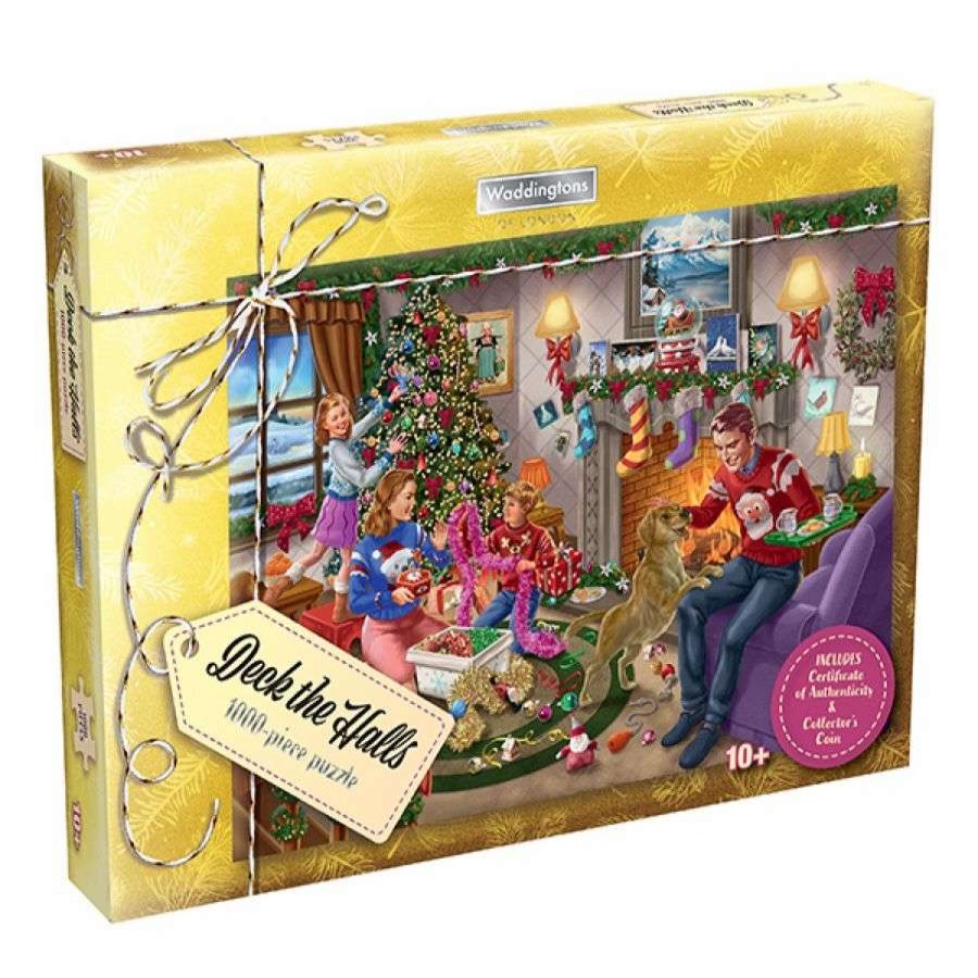 Puzzles * | Offering Discounts Waddingtonschristmas 2020 Deck The Halls 1000 Piece Jigsaw Puzzle