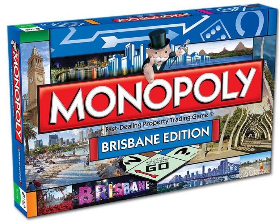 Board Games * | Cheap Online Monopolybrisbane Edition