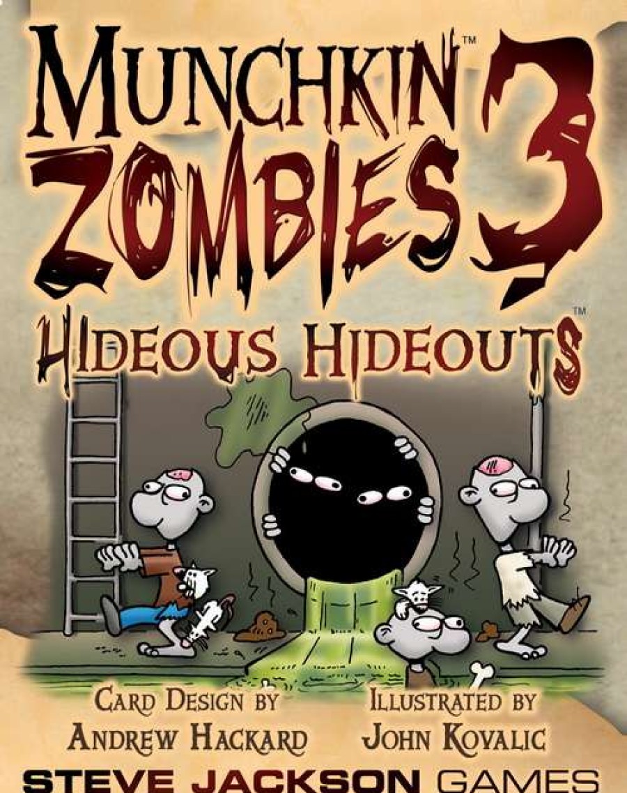 Card Games * | Hot Sale Munchkinmunchkin Zombies 3 Hideous Hideouts Expansion