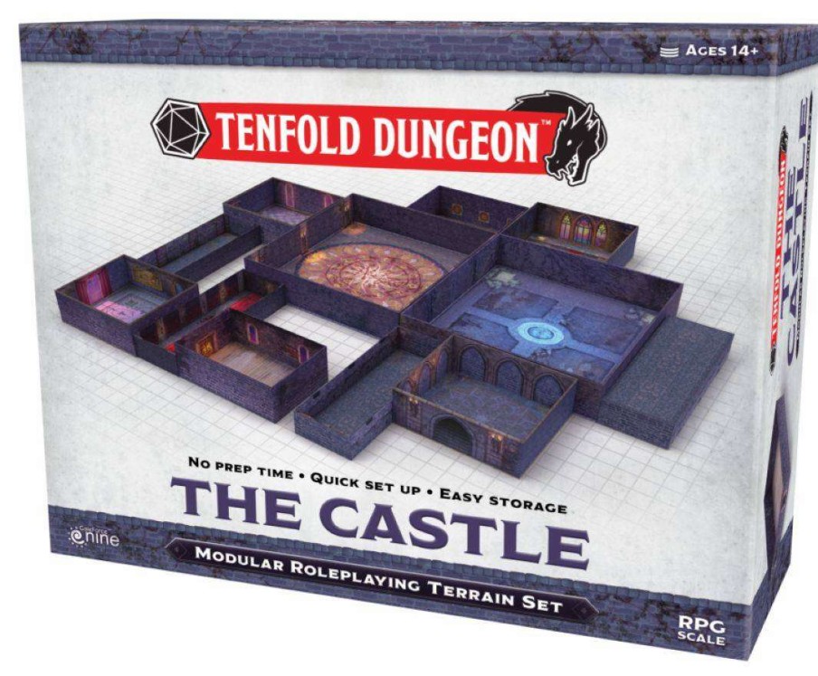 Role Play Games * | Fire Sale Tenfold Dungeonthe Castle Modular Roleplaying Terrain Set