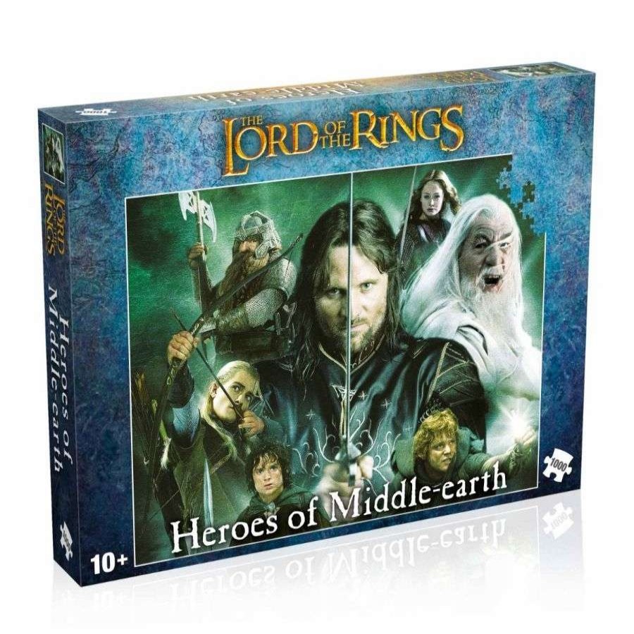 Puzzles * | Sells Cheap The Lord Of The Ringsheroes Of Middleearth 1000 Piece Jigsaw Puzzle