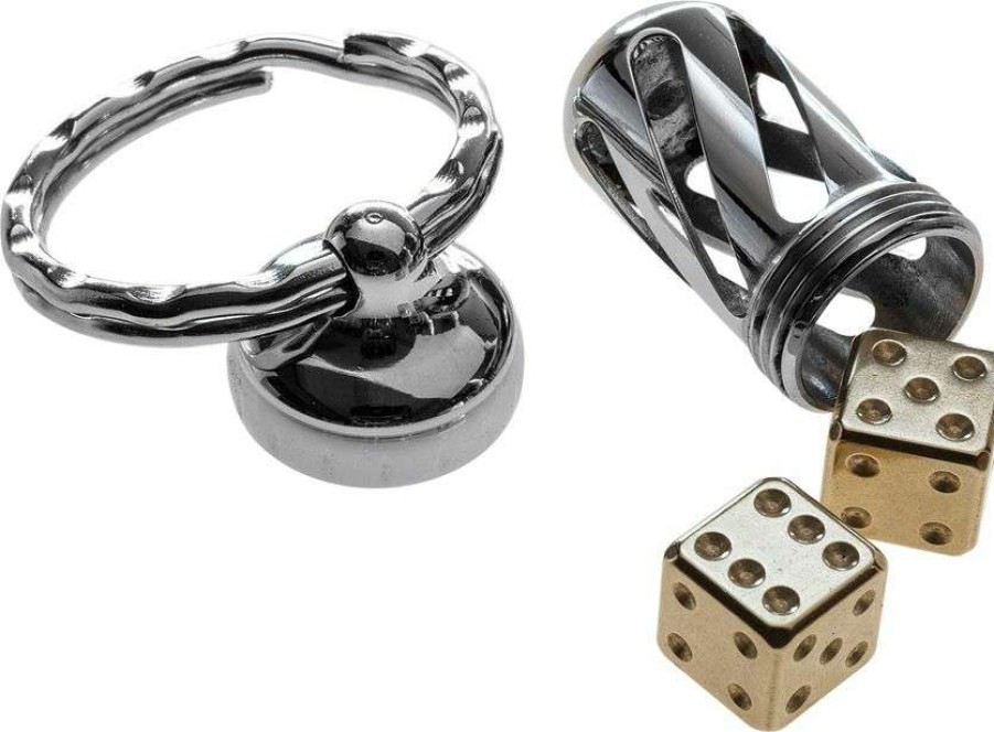 Living Card Games * | Discount Lion Steel Acorn Dice Set Of 2 Brass