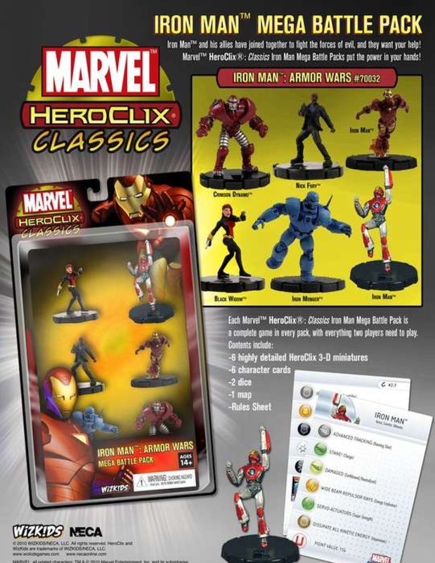 Heroclix * | Promotion Heroclixiron Man Armor Warsbattle Pack 6Pack