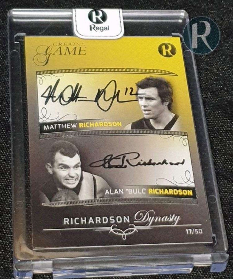 Sports Cards * | At The Best Price Aussie Rulesgreats Of The Game Dynasty Richardson Signature Card