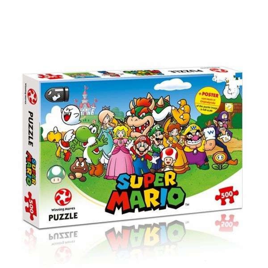 Puzzles * | Online Store Super Mario500 Piece Jigsaw Puzzle