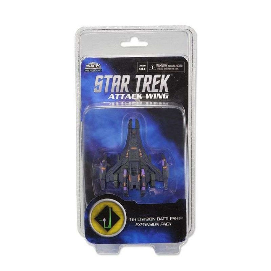 Miniatures Games * | With A Discount Star Trekattack Wing Wave 3 4Th Division Battleship Expansion Pack