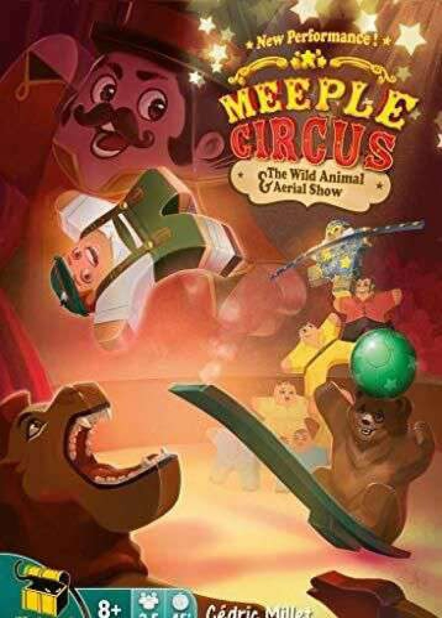 Board Games * | Online Sales Meeple Circus Wild Animal & Aerial Show English