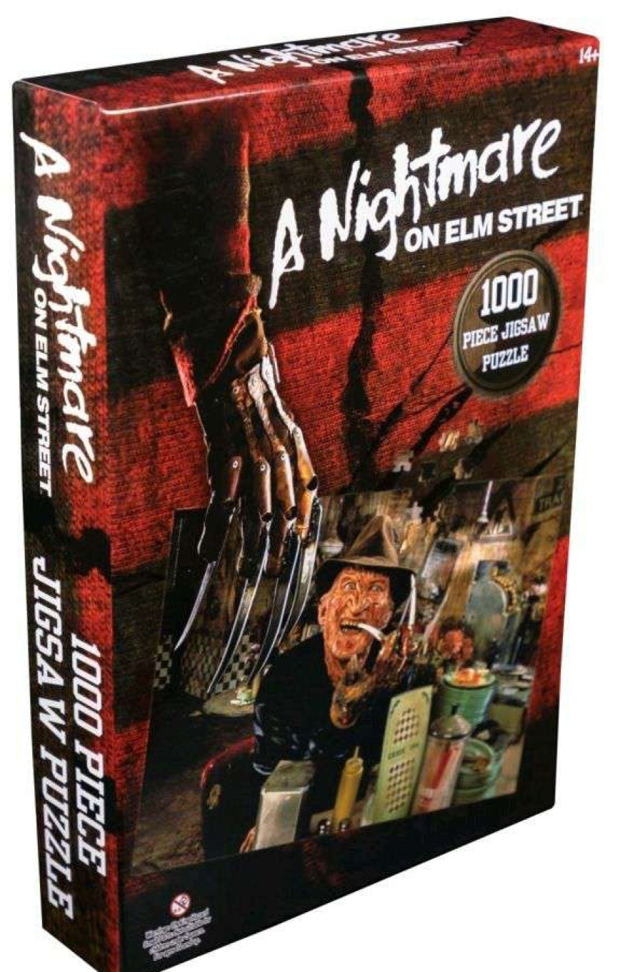 Puzzles * | Discounts Online A Nightmare On Elm Streetfreddy Krueger At The Diner 1000 Piece Jigsaw Puzzle