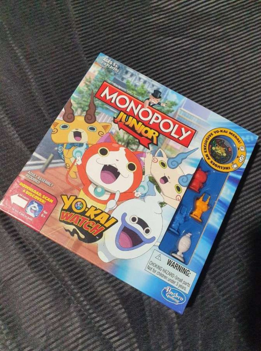 Board Games * | With Discount Hasbro Monopoly Junior Yo Kai Watch Edition