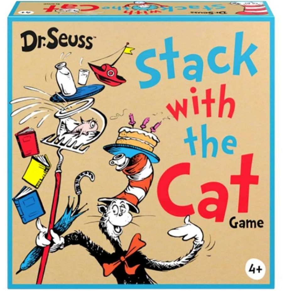 Board Games * | Fire Sale Dr Seussstack With A Cat Board Game