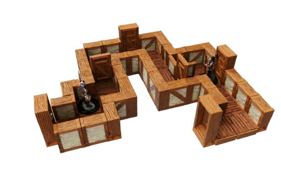 Role Play Games * | Promotion Warlock Tilestown & Village Straight Walls