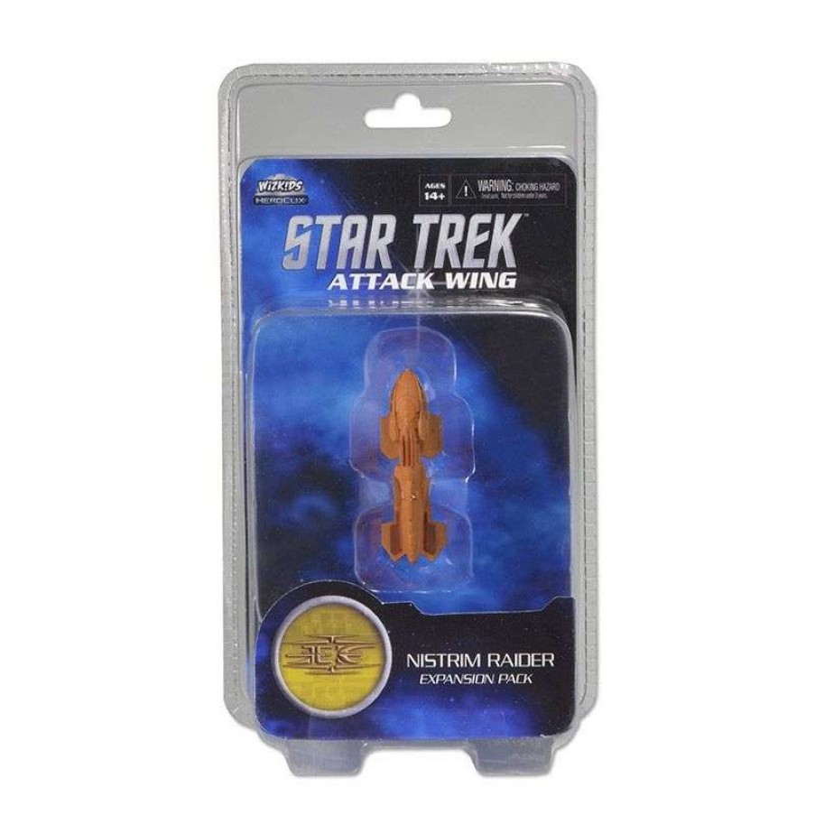 Miniatures Games * | Sells Cheap Star Trekattack Wing Wave 4 Nistrim Raider Expansion Pack