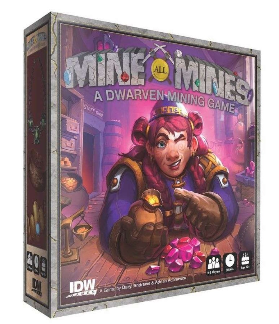 Board Games * | With Discount Mine All Minesa Dwarven Mining Board Game