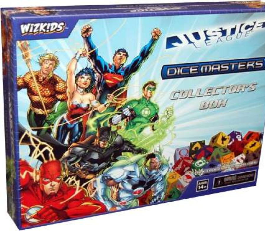 Dice Games * | Large Choice Dice Mastersdc Comics Justice League Collector'S Box